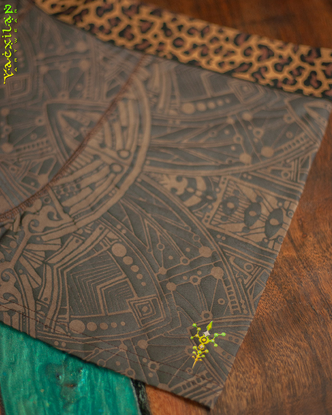 Underwear Men Bamboo Veg Dye Veg Print - Brown POPPYFIELDS Leopard